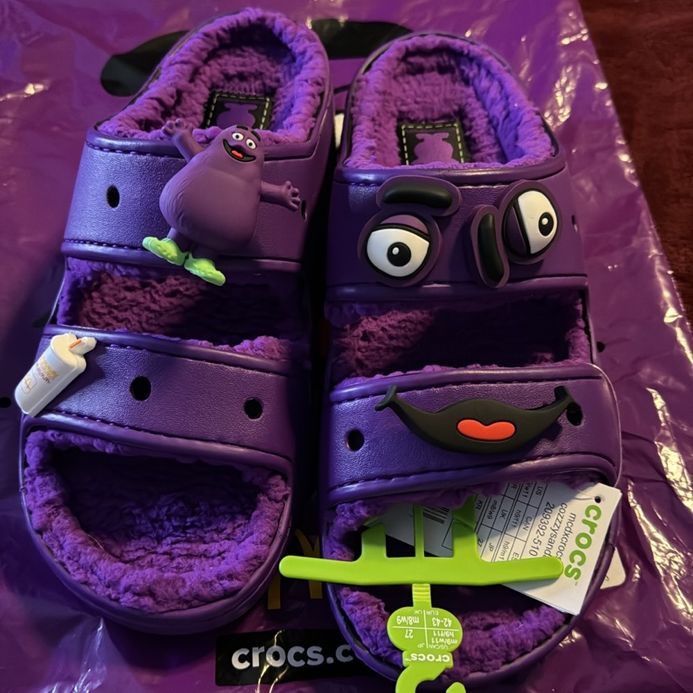 Crocs Mc Donald’s purple m9/w11